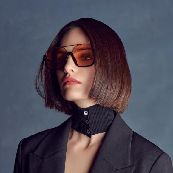 Sunglasses Oversized Square Dual Tone UV400 Protection Unisex Fashion - Picture 3 of 9